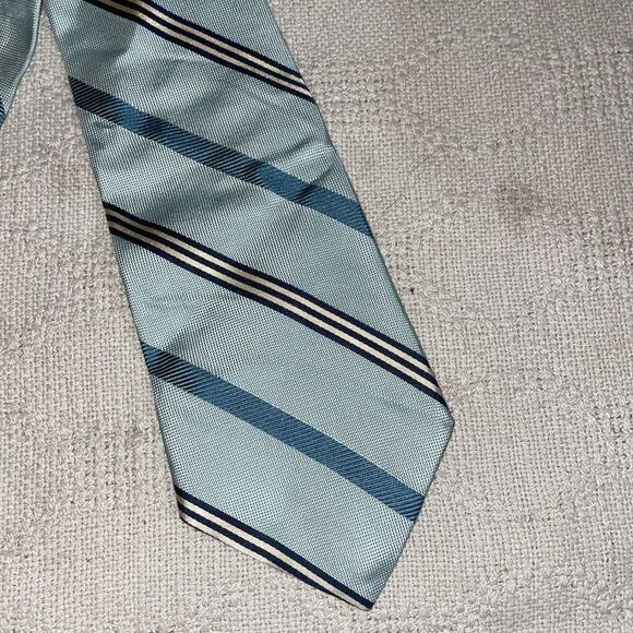 Brooks Basics Other - Brooks Basics Mens Dress Tie Size 56” 3.75” Blue Repp Silk Business Formal